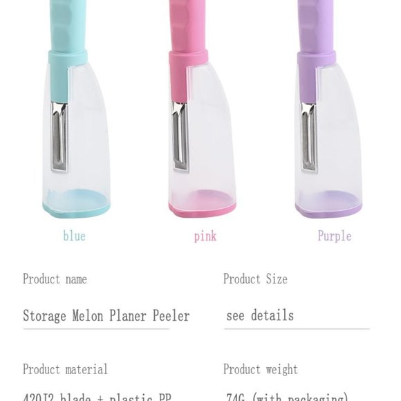 Stainless Steel Peeler with Container Vegetable Kitchen Gadget Storage - Picture 3 of 13